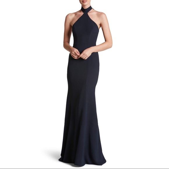 Dress the Population Dresses & Skirts - Dress the Population Taylor Crepe Halter Gown